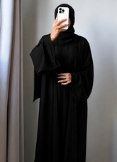 Premium Lace Abaya + Matching Stoler