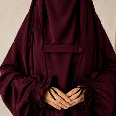 Saudi Jilbab - Maroon
