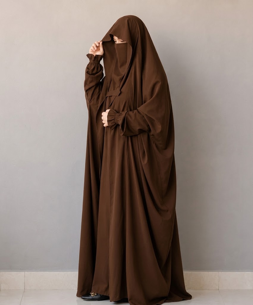 Saudi Jilbab -Light Brown