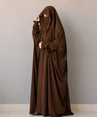 Saudi Jilbab -Light Brown