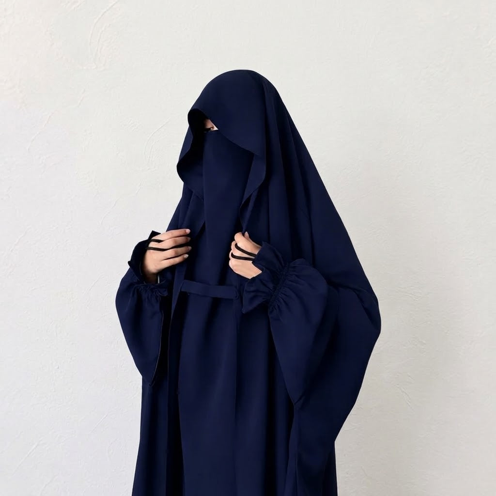 Saudi Jilbab - Navy Blue