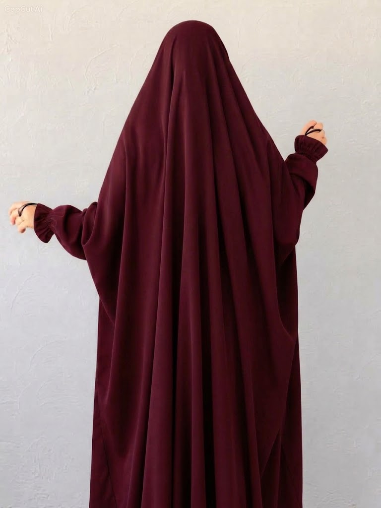 Saudi Jilbab - Maroon