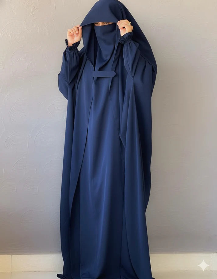 Saudi Jilbab - Navy Blue