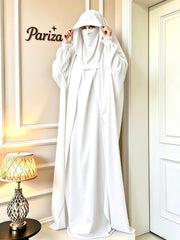 Saudi Jilbab - White