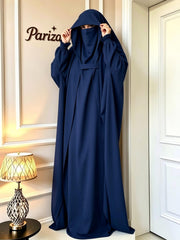 Saudi Jilbab - Navy Blue
