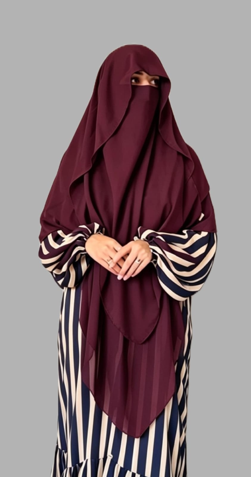 2 Layer Princess Hijab