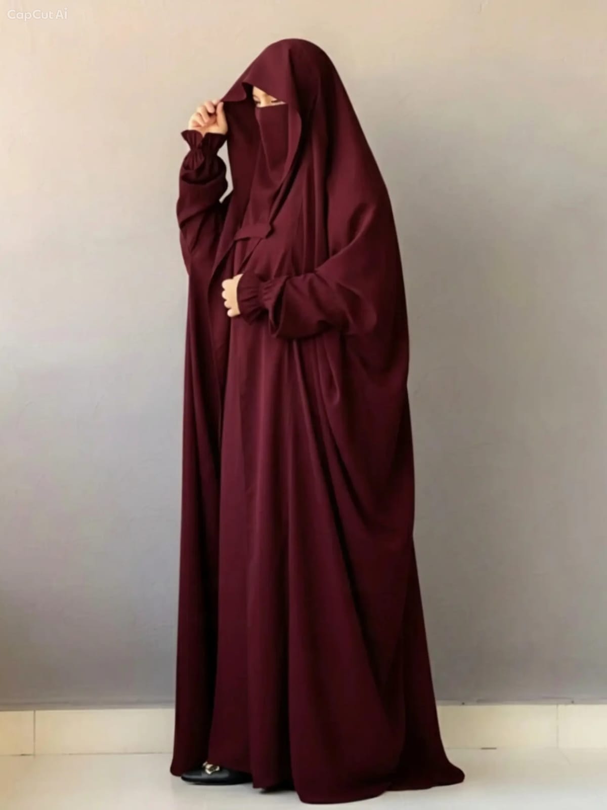 Saudi Jilbab - Maroon
