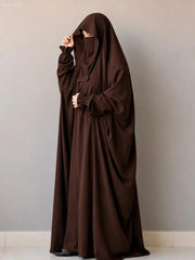 Saudi Jilbab - Dark Brown