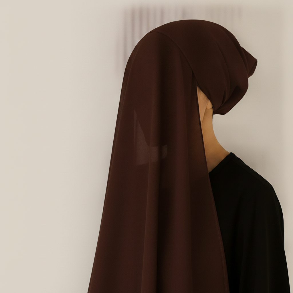 Instant Hijab with Stitched Cap - BLACK