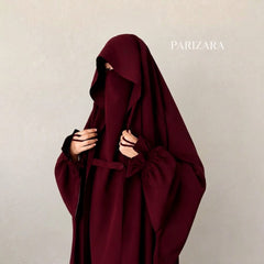Saudi Jilbab - Maroon